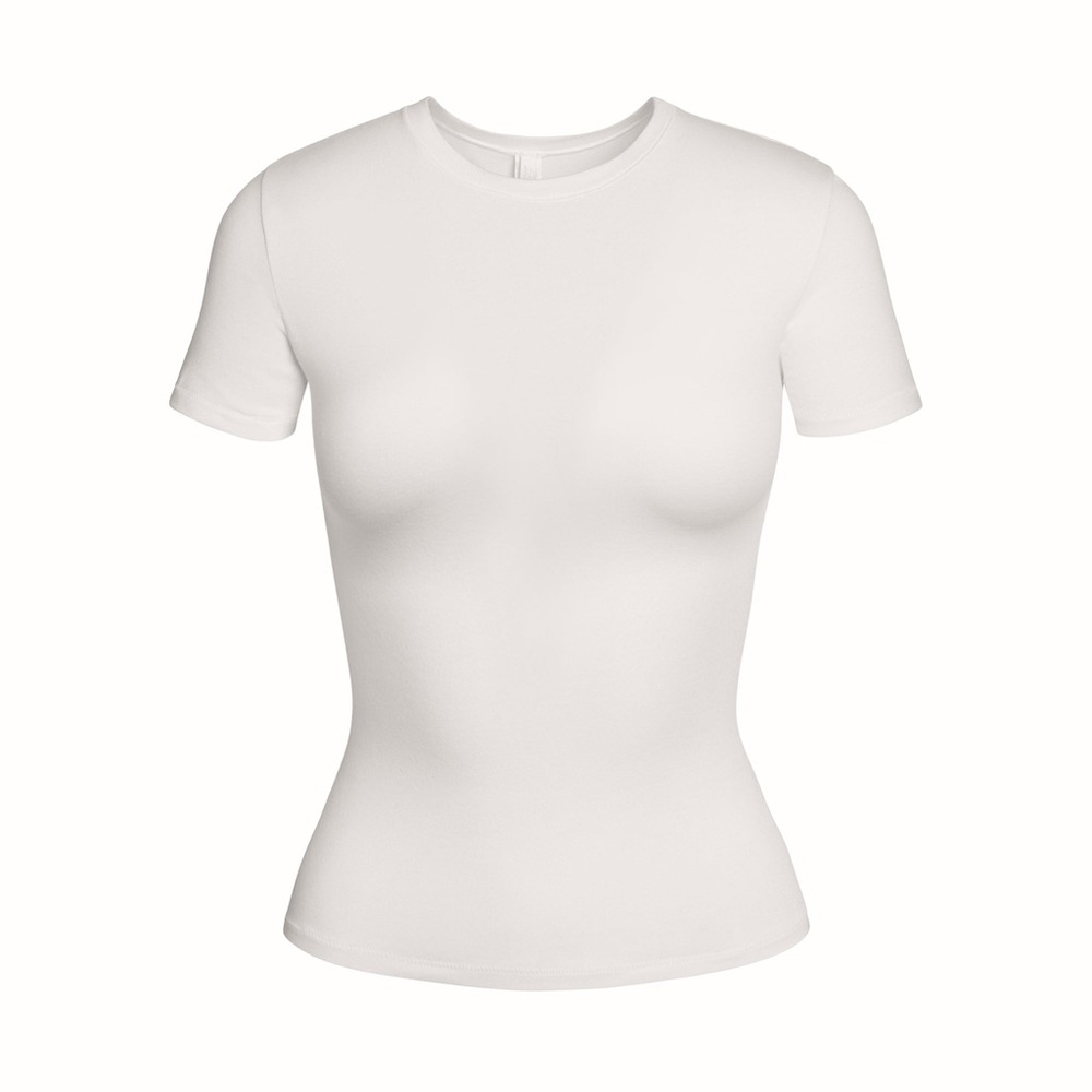 SKIMS Short Sleeve Crewneck Tee in White